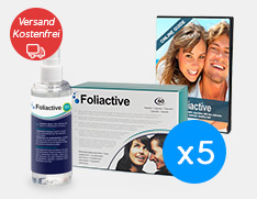 Foliactive pack x5: Foliactive Pills + Foliactive Spray.