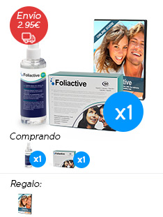 Foliactive Pills x1 + Foliactive Spray x1 +  Guia online para el cuidado del cabello gratis.