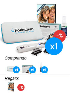 Total hair: Foliactive Laser + Foliactive Pills + Foliactive Spray + Guia online para el cuidado del cabello gratis.
