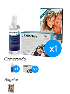 Foliactive Pills x1 + Foliactive Spray x1 +  Guia online para el cuidado del cabello gratis.
